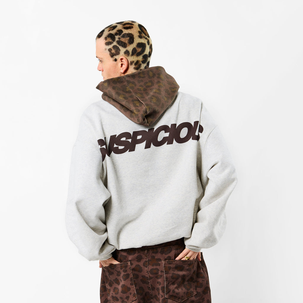 Leopard / Base Hoodie - Neutral Heather