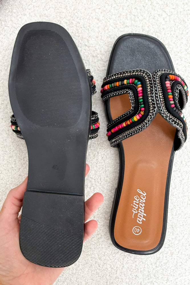 Lina Slides - Black