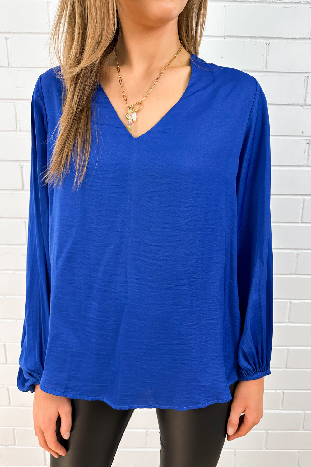 Yvonne Blouse - Cobalt Blue