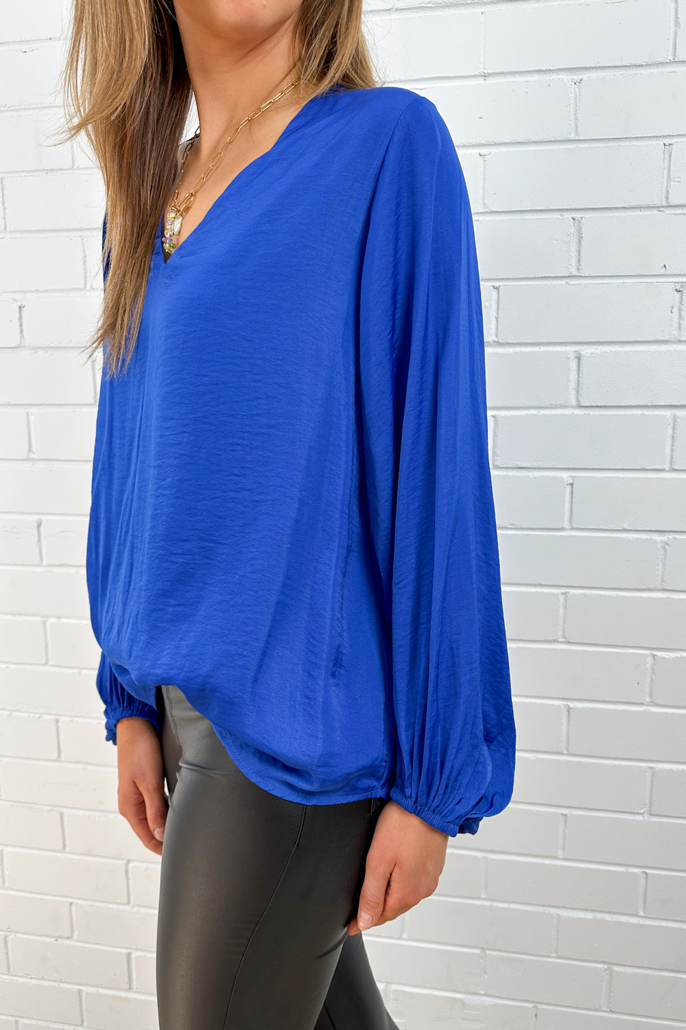 Yvonne Blouse - Cobalt Blue