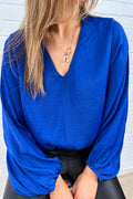 Yvonne Blouse - Cobalt Blue