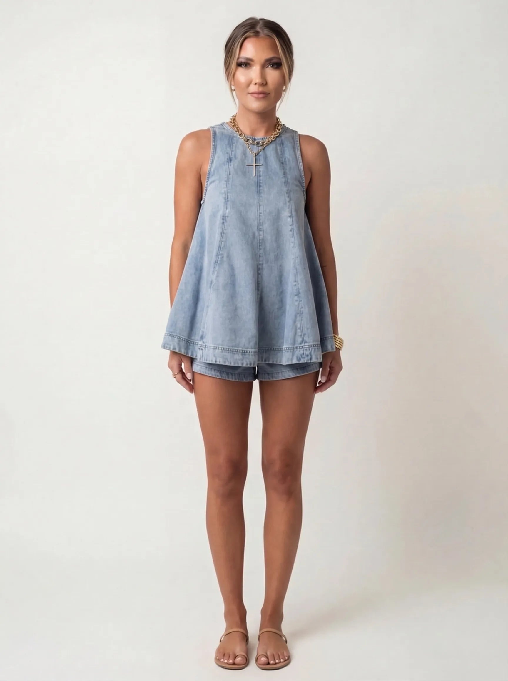 Sienna™ | Denim-Kombi-Set